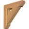 Ekena Millwork Traditional Slat Rough Sawn Bracket, Western Red Cedar, 4"W x 20"D x 20"H BKT04X20X20TRA06RWR - alternate 1